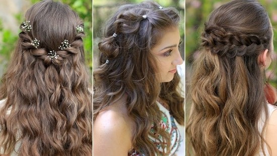 Hairstyles with Gown for Indian Wedding Ceremonies  K4 Fashion